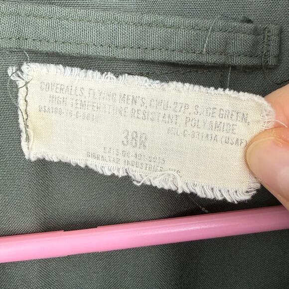 Union Made Vintage Flying Men's CWU-27P Fire Resistant Coveralls Size 38R - Picture 7 of 8